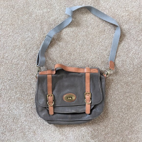 Fossil Bags Fossil Leather Messenger Bag Poshmark
